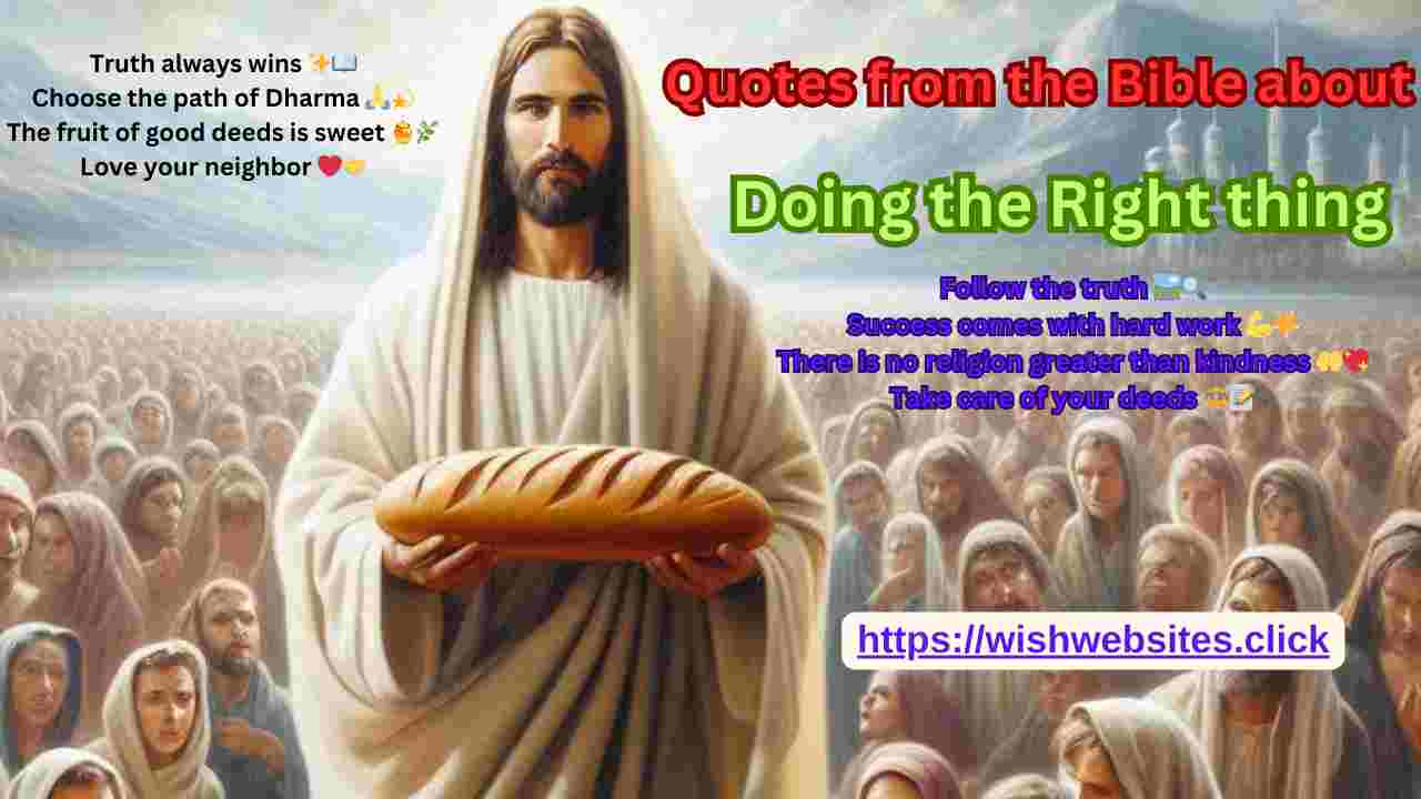 quotes from the bible about doing the right thing